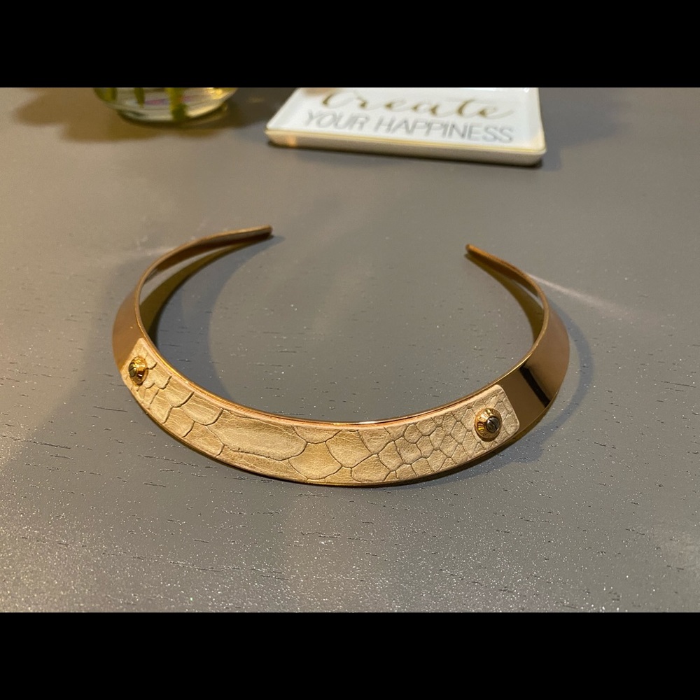 Henri Bendel Rose Gold Cuff Necklace
